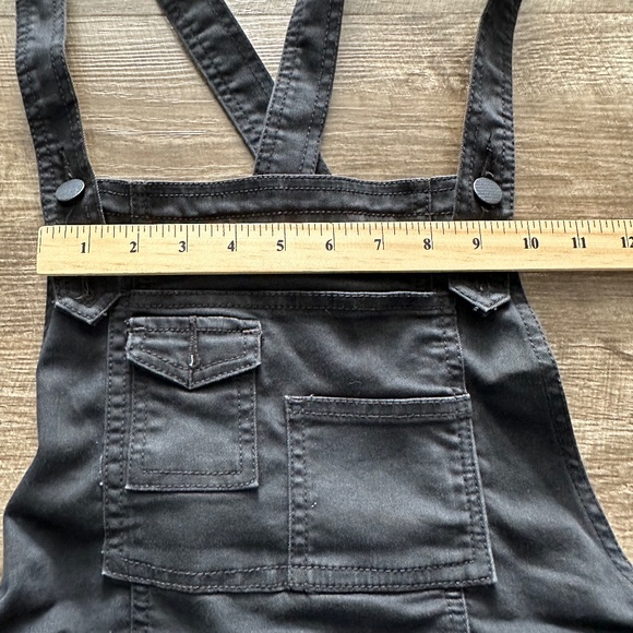 Free People Washed Denim Black Overalls size 26 - Picture 3 of 8